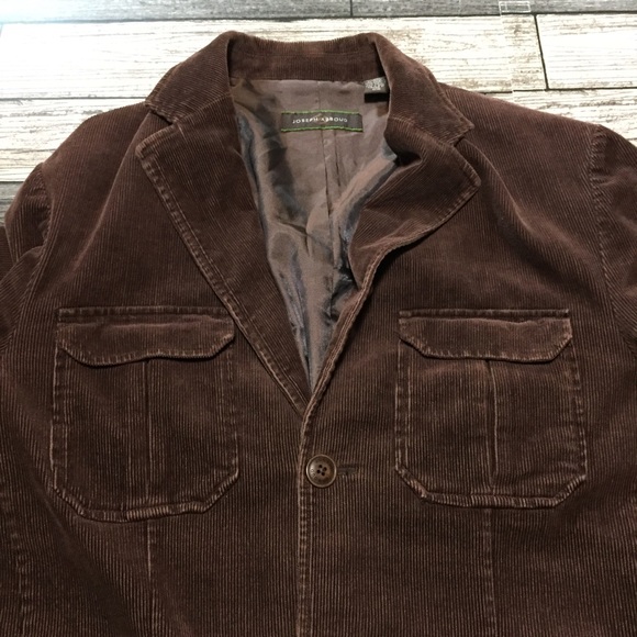 Joseph Abboud Corduroy Blazer Jacket Men’s M Brown Cotton Blend 3 Button - Picture 7 of 9